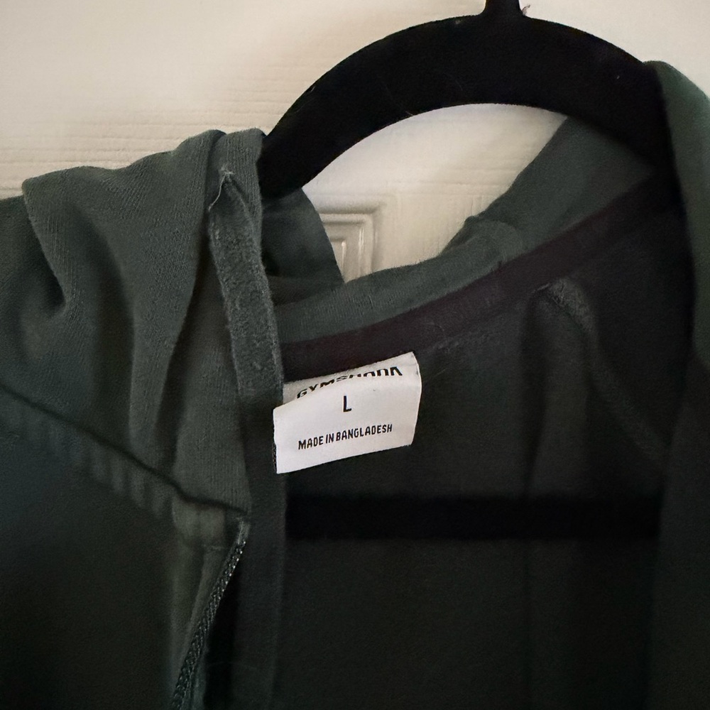 Gymshark Forest Green Zip-Up Hoodie - Picture 3 of 5